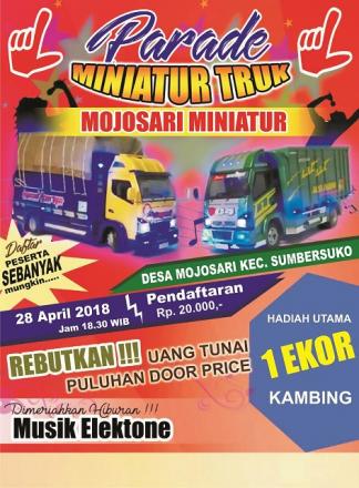 Lomba Parade Miniatur Desa Mojosari Berlangsung Meriah